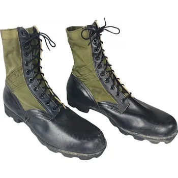 Těžké boty ARMÁDNÍ ORIGINÁL US ARMY Boty vojenské kanady US Jungle Olive Vietnam Velikost: 14 XW - podrážka Panama