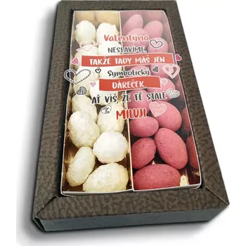 Čokoláda Sablio Mandle v čokoládě Valentýna neslavíme ... - 2x 80g