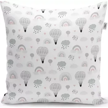 Polštář Sablio Polštář Malované horkovzdušné balony - 40x40 cm
