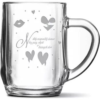 Sklenice Sablio Půllitr Neopouštěj domov: 0,5