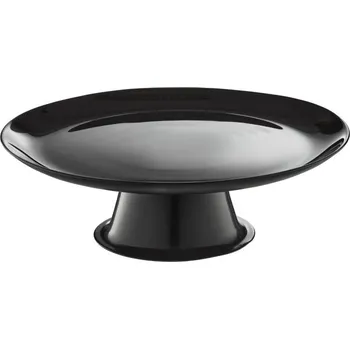 AMBITION Servírovací tác 25 cm na široké nožce Lily Black