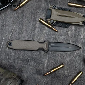 lovecký nůž SOG® Specialty Knives & Tools Dýka Pentagon FX Covert SOG®, Barva: FDE, Varianta: Černá čepel