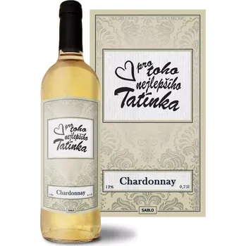 Víno Sablio Bílé víno Pro toho nejlepšího tatínka: 0,75 l