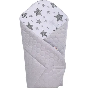 Zavinovačka Baby Nellys Rychlozavinovačka Velvet Starmix - šedá