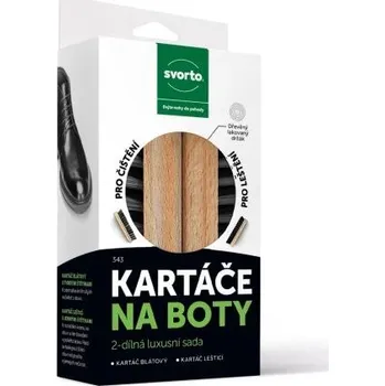 Přípravek pro údržbu obuvi Svorto Luxusní sada kartáčů na boty