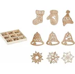 MFP ozdoby dřevěné set mix 27ks/3x3cm XC2018904 8885850