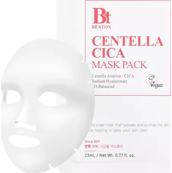 Pleťová maska Benton - Goodbye redness centella cica mask pack