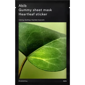 Pleťová maska Abib - Gummy Sheet Mask Heartleaf Sticker 27ml