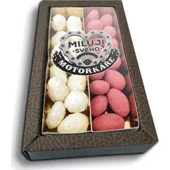 Čokoláda Sablio Mandle v čokoládě Miluji svého motorkáře - 2x 80g