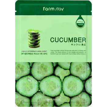 Pleťová maska Farmstay - Visible Difference Cucumber Mask Sheet 23ml