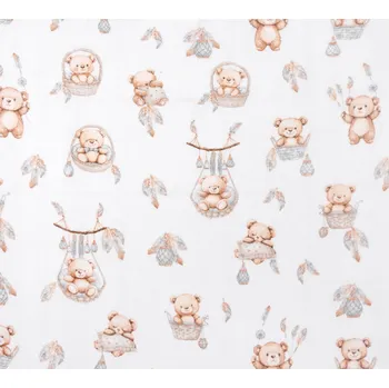 Plena Baby Nellys Flanelová plenka, 70x80 cm - Medvídek na houpačce