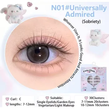 Umělé řasy Flortte - Special Edition False Eyelashes 30pcs - N01 UNIVERSALLY ADMIRED