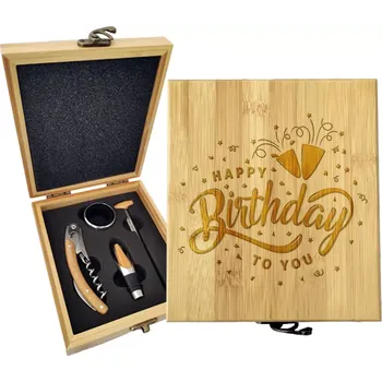 Víno Sablio Dárková sada na víno Happy birthday to you 2: 147×168×49 mm