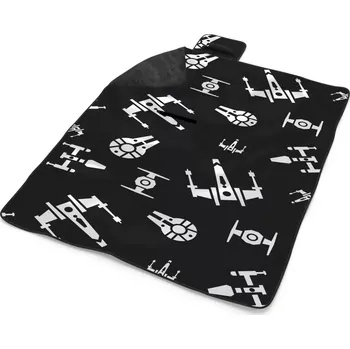 deka Sablio Plážová deka Star Wars Vesmírné lodě Pattern: 200x140 cm