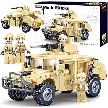 ostatní stavebnice Stavebnice Sluban Model Bricks B0837 Jeep Hamer Hummer H2 265 ks