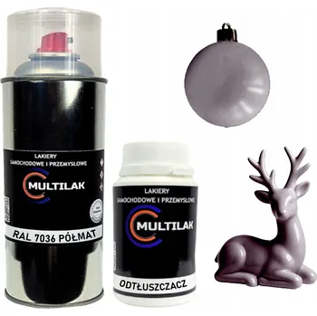Barva ve spreji Lak ve spreji na figurky, skleněné a keramické ozdoby RAL 7036 POLOMAT