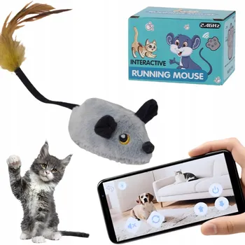 Hračka pro kočku Hračka pro kočky SIEMIEC Hračka pro kočky pohyblivá myš 6