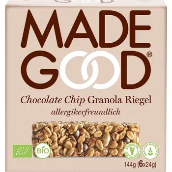 Čokoládová tyčinka MadeGood Müsli tyčinky s čokoládou 144 g bio BIO VEGAN BEZLEPEK Množství: 1 ks