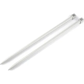 Jehlice Rovné jehlice č. 12 stříbrná 1 pár