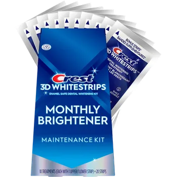 Přípravek na bělení zubů Crest 3D White Monthly Brightener bělící pásky 20 ks