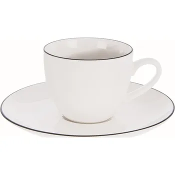 Hrnek s podšálkem Decora espresso 0,1 l 2 ks