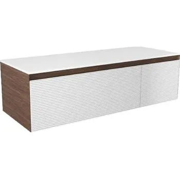 Koupelnová skříňka s krycí deskou Naturel Monza 119x30x45 cm ořech mat MONZA120WND