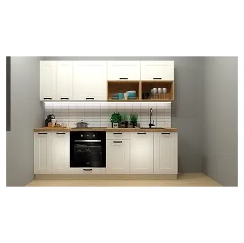 Pohovka FL KOMPLET EDAN 240 BEZ VYBAVENÍ bílá alpská /dub canadian (police dub lancelot)