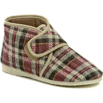 Dámské pantofle Pegres 1036 kárované dámské kotníkové papuče EU 38 + DÁREK