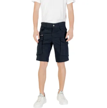 Pánské kapsáčové bermudy Replay Replay modrá | bílá 3493031