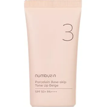 Numbuzin - No.3 Porcelain Base-skip Tone Up Beige SPF 50+ PA++++ 50ml