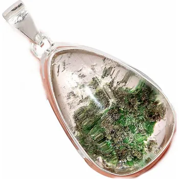 Přívěsek Lodolit - křišťál s inkluzemi přívěsek stříbro Ag 925 P1371 3,1 cm, 13,8 g