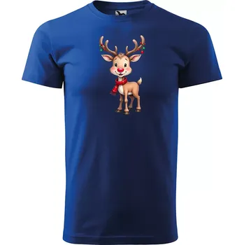 Pánské tričko Sablio Vánoční tričko s potiskem SOB - modré M