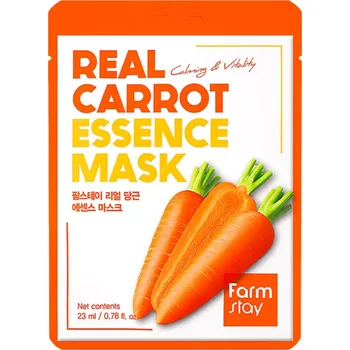 Pleťová maska Farmstay - Real Carrot Calming & Vitality Essence Mask 23ml