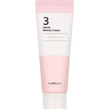 Podkladová báze na tvář Numbuzin - No.3 Velvet Beauty Cream MakeUp boosting 60ml