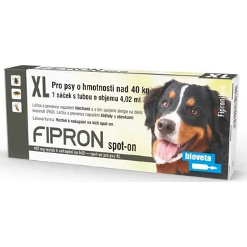 Antiparazitikum pro psa Fipron 402 mg spot-on pro psy XL 1x 4,02 ml (EXP 31.1.2026)