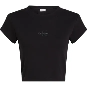 Dámské tričko Calvin Klein Jeans dámské crop tričko Calvin Klein černá 3493442