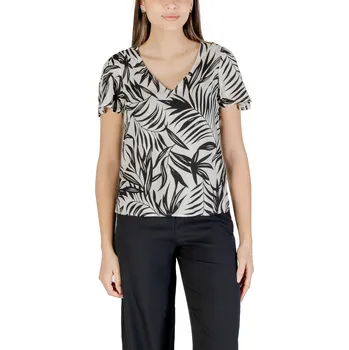 Dámská halenka Vero Moda vzorovaná halenka s krátkým rukávem Vero Moda černá | bílá 3493085