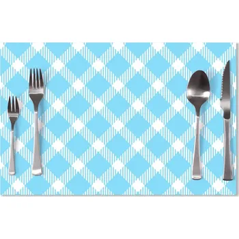 prostírání Sablio Prostírání Modrobílé čtverce: 40x30cm