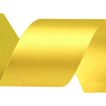 Atlasová stuha svazky po 5 m šíře 40 mm, barva 189 žlutá