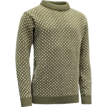 Pánská móda Devold® Norský vlněný svetr Nordsjo Devold®, Barva: Olive Green, Velikost: XXL