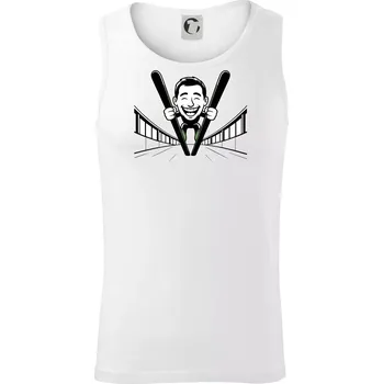 Vysmátý kreslený skokan - Tílko pánské Core - 2XL ( Bílá )