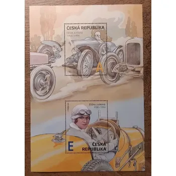 Poštovní známka ČR ** aršík A1334/5, Eliška Junková, r. 2025