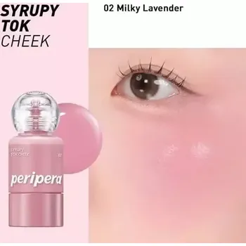Přípravek na tvář Peripera - Syrupy Tok Cheek 9g - #02 Milky Lavender