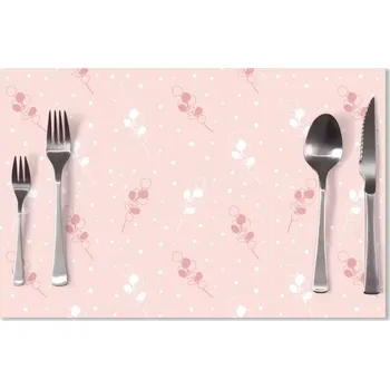 prostírání Sablio Prostírání Bílé a růžové květy: 40x30cm