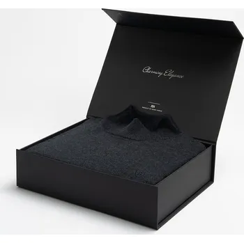 Pánský svetr Pánský rolák SERAFIO Antracit v dárkovém boxu