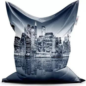 Sedací pytel Sablio Sedací vak Classic Noční New York - 200x140 cm