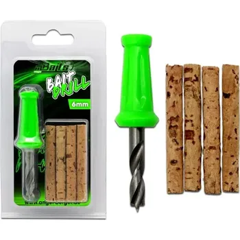 Návnadová surovina Vrták na návnady 6 mm s korkovými tyčinkami (Vynikající pomocník k vybalancování vaší nástrahy.)