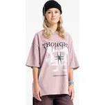 Reporter Young | Dívčí růžové tričko LOOSE s potiskem „THOUGHTS“ - Barva RŮŽOVÁ, Velikost 164 253-0440G-48-640-1
