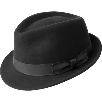 Klobouk Bailey Wynn – černý trilby s malou krempou Velikost: 61 cm (XL)