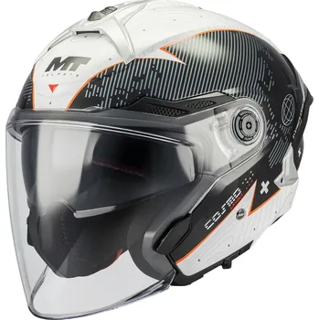 Helma na motorku MT Helmets Otevřená helma na motorku MT Cosmo SV Layout A1 černo-šedá S